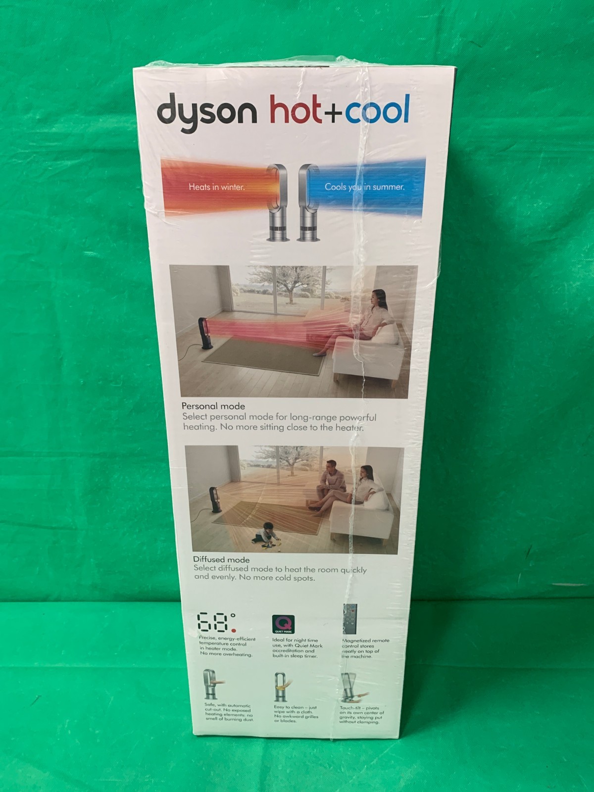 Dyson AM09 Hot+Cool Tower Fan - White/Silver - NEW gallery