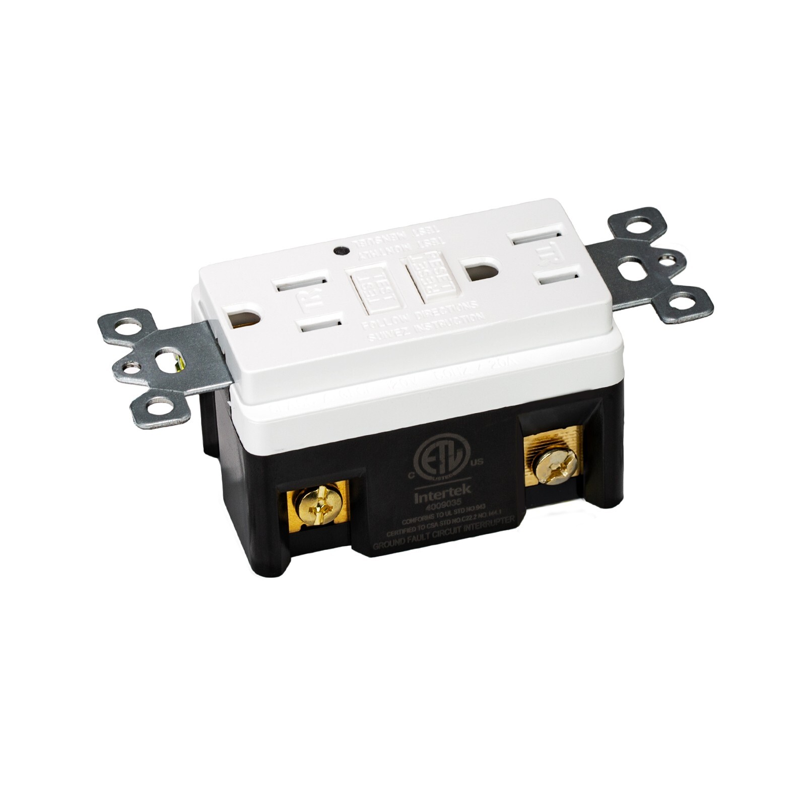 60-Pack GFCI 15A Tamper Resistant, Self Testing Receptacle Outlet with Covers gallery
