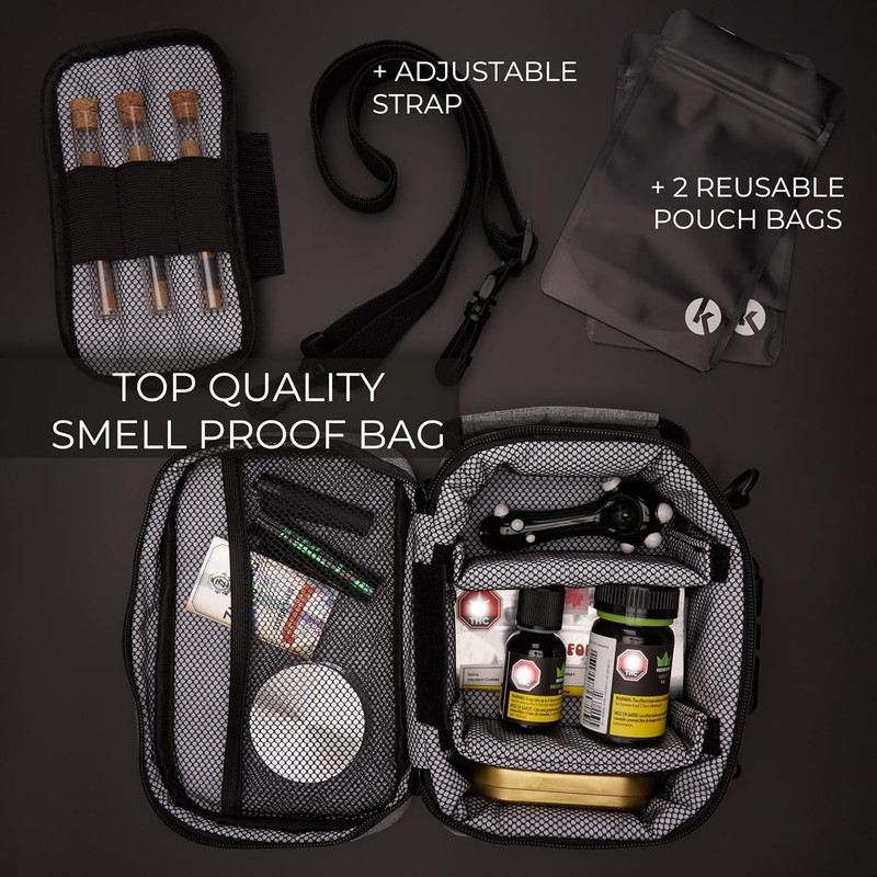 Discrete Smell Proof Odorless Bag with Easy Use Combination Lock - the Perfect S gallery