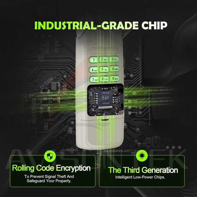 Chamberlain 940EV-P2 Wireless Universal Garage Door Opener Keypad Remote Control gallery