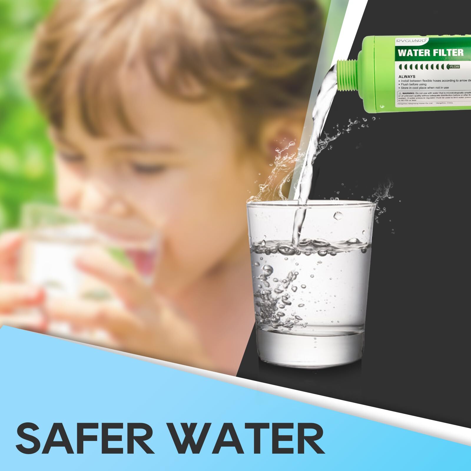 RV Water Filter 4 Pack - Reduces Bad Taste Odors Chlorine for RV & Marine gallery