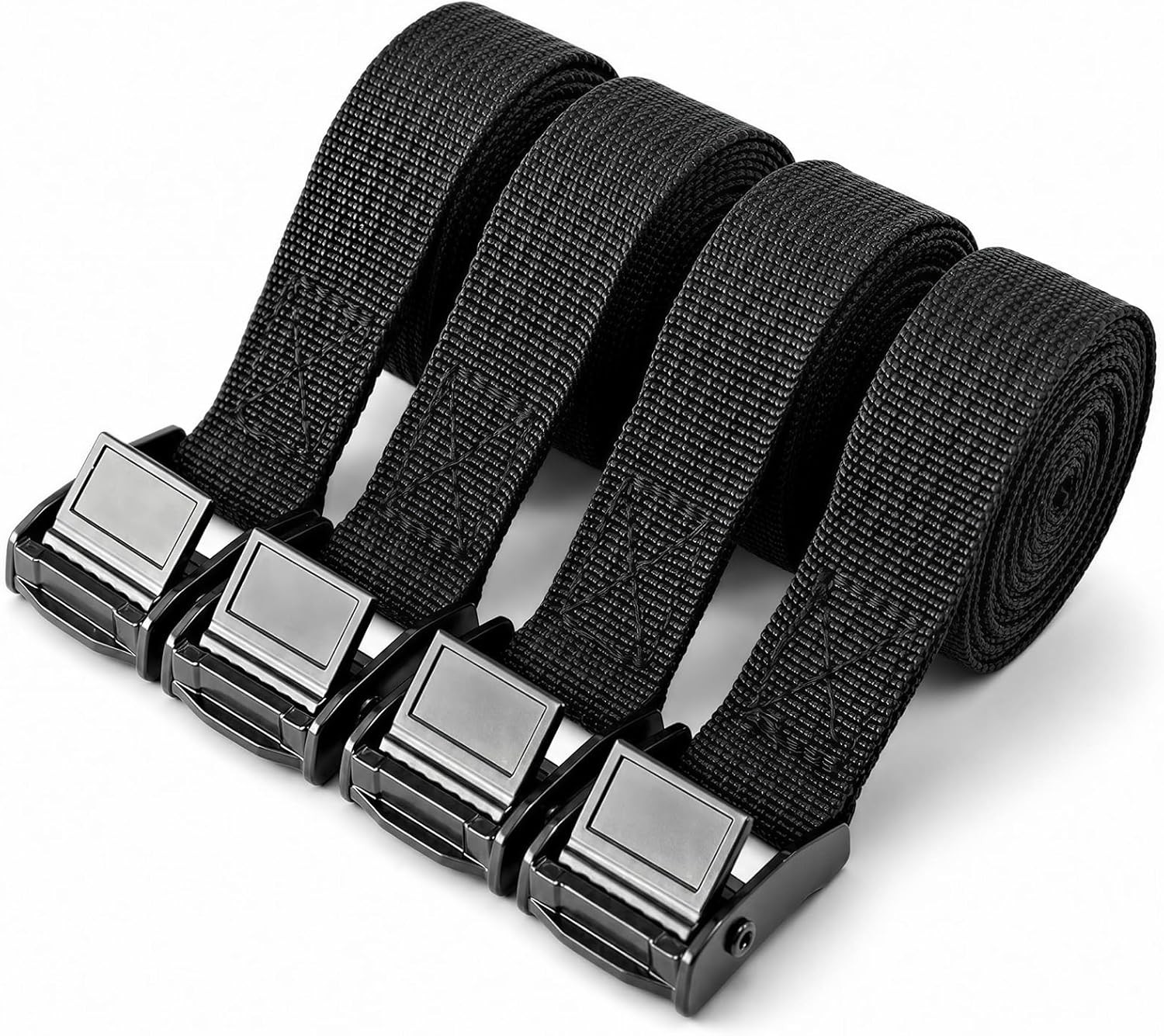 0.78" X5' Adjustable Cam Buckle Lashing Straps, Tie down Straps for Cargo, Truck gallery