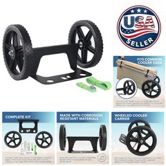 Wheeled Cooler Carrier – Adjustable Handle & Fits 15.5-18 Inch Coolers