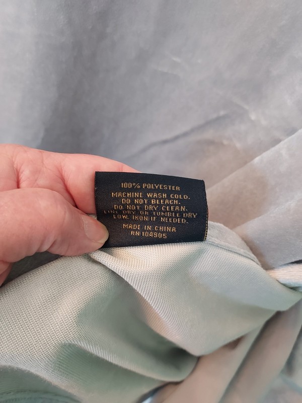 EUC! Set 2 Silver Velvety Curtain Panels 40x81" By Rachel Roy Machine Washable gallery