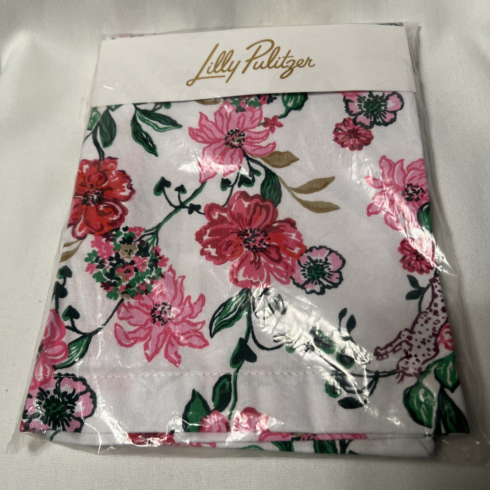 LILY PULITZER *Tea Towel* Coconut Safari Sanctuary GWP 21" x 28" New in Package gallery