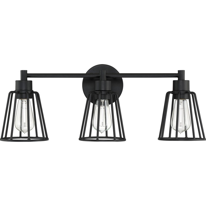 Atticus 3-Light Bathroom Vanity Light in Earth Black gallery