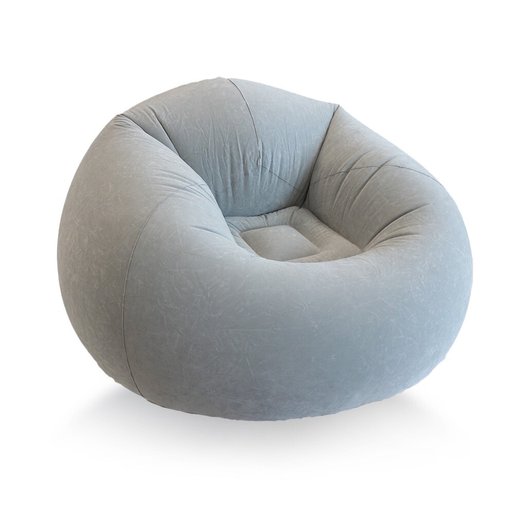 45x45x28" Inflatable Beanless Chair Lounge Sofa for Home and Outdoor - Gray gallery
