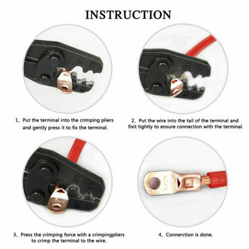 140Pcs Assortment Bare Ring Terminals Tinned Copper Battery Lugs Wire Connectors gallery