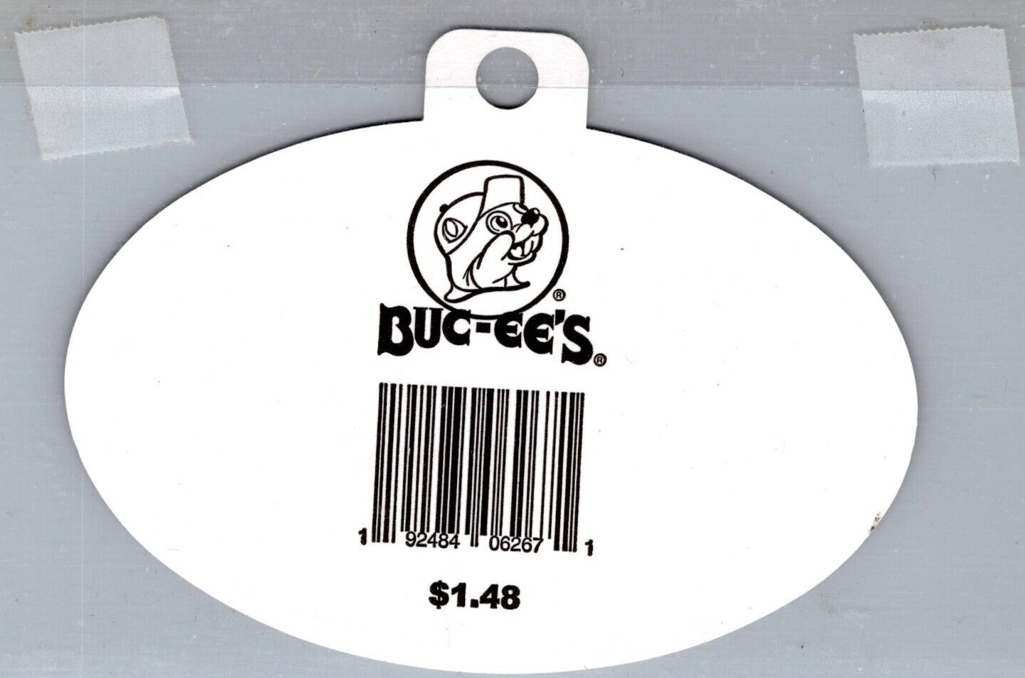 Buc-ee's Bumper Sticker Advertising Logo - Logo TN- Tennessee 2.75 x 4.25 Oval gallery