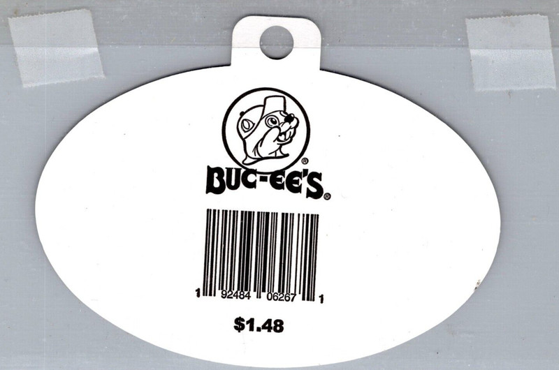Buc-ee's Bumper Sticker Advertising Logo - Logo TN- Tennessee 2.75 x 4.25 Oval gallery