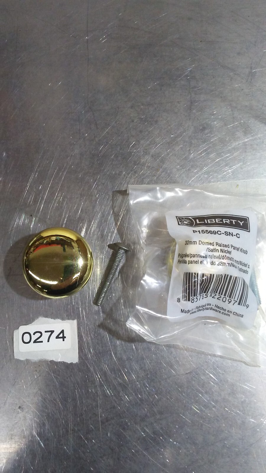 LIBERTY 32mm POLISHED BRASS DOMED KNOBS 14-Pc's 274 gallery