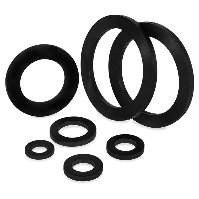 Solid Neoprene Rubber Washers 9-56mm Flat Round Ring Washers Seal Gaskets 1/8-2" gallery
