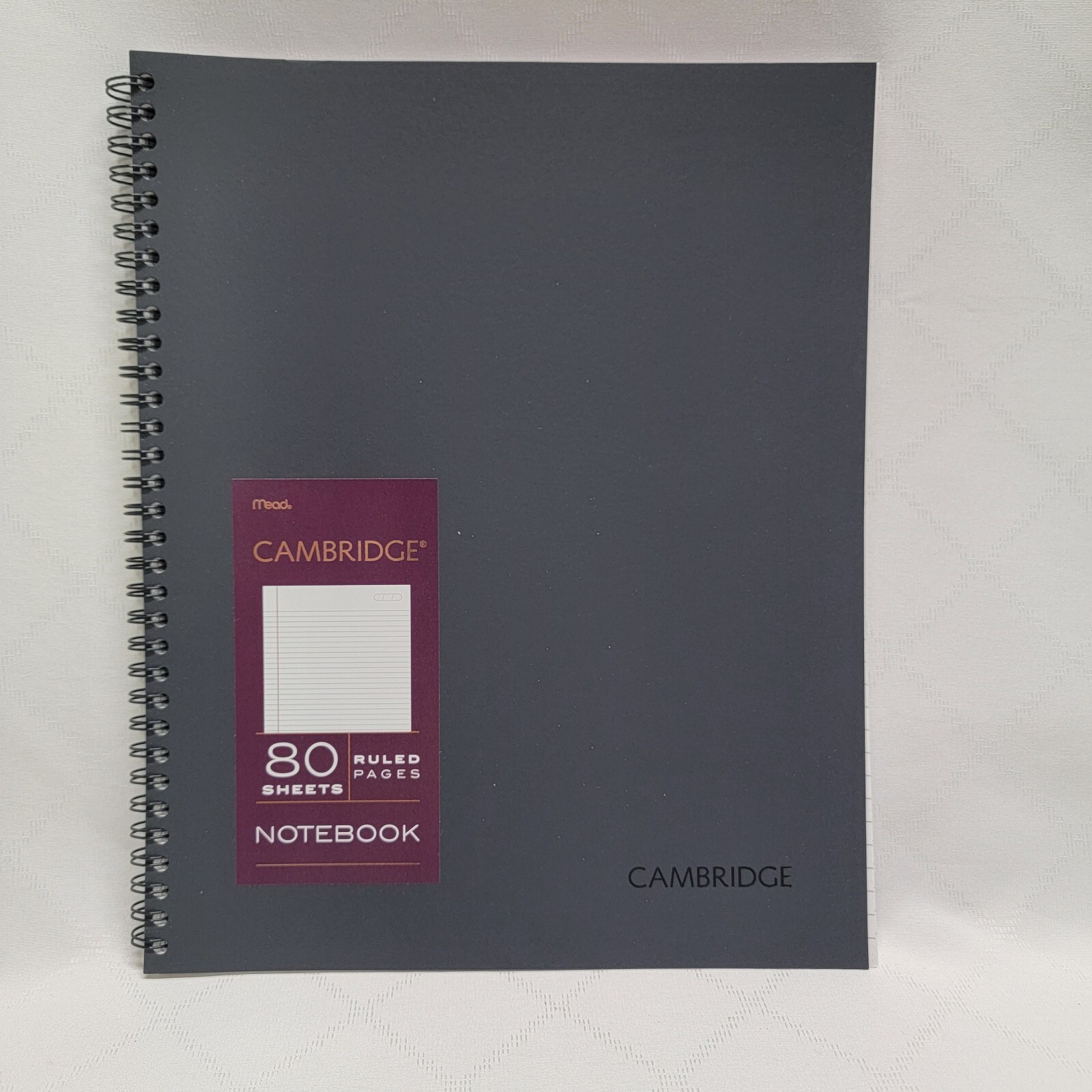 Mead Cambridge 80 Sheet Ruled Pages Notebook 8-1/8" x 11" NEW gallery