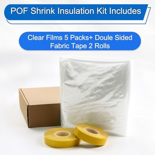 PackYard Thermal Shrink Window Insulation Film Kit 5 47 x 315 inches, Clear gallery