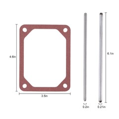 1/2X For Briggs & Stratton Push Rod Set &Valve Cover Gasket 690981 690982 690971