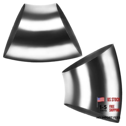 2.5Inch 45 Degree Stainless Steel Exhaust Elbow Pipe-16GA/. 065" Wall 2.5" gallery