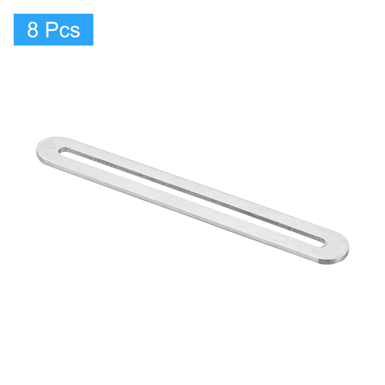 8Pcs 6.1 x 0.75 Inch Adjustable Flat Mending Plate Support with Slot, Silver gallery