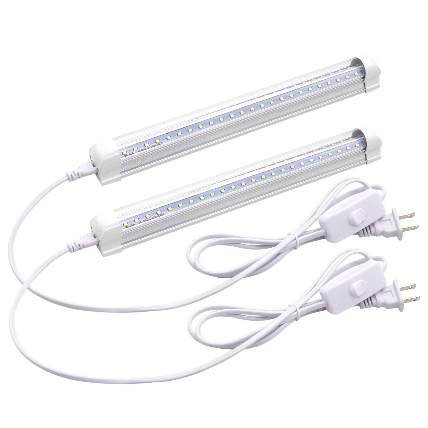 T8 Led Light Fixture 1ft 1080lm 9w Under Cabinet Lighting 6500k Cool White Workb gallery