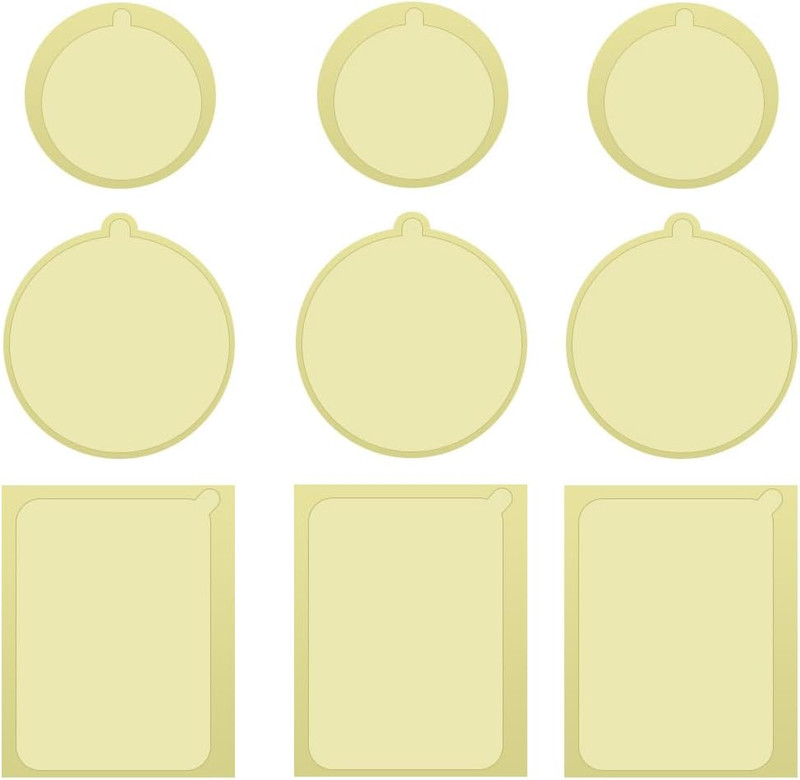 30 Pack Mount Metal Plate Electrostatic Film Clear Non-Adhesive Static Cling Sti gallery