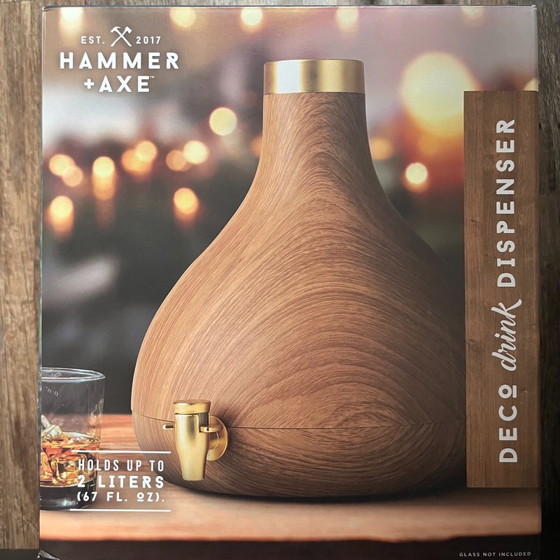 Hammer & Axe Deco GOURD Drink Dispenser w/Cooling Pack 2 Liter, 67 FL oz gallery