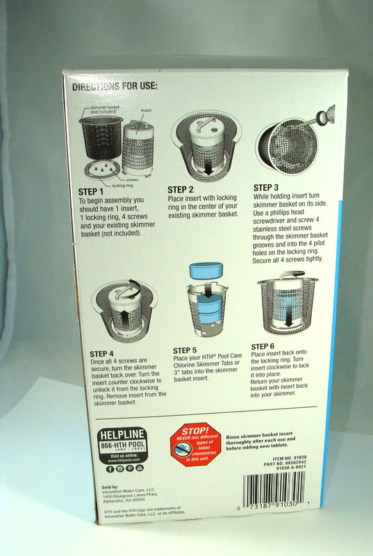HTH Pool Care Skimmer Basket Insert Model 91030 gallery