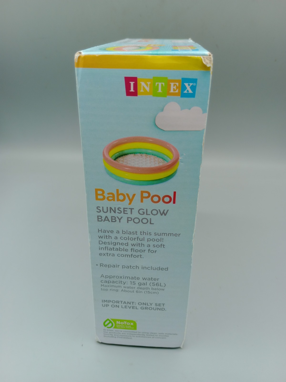 Intex Sunset Glow Soft Inflatable Baby Pool 58924EP 34in x 10in - NEW gallery