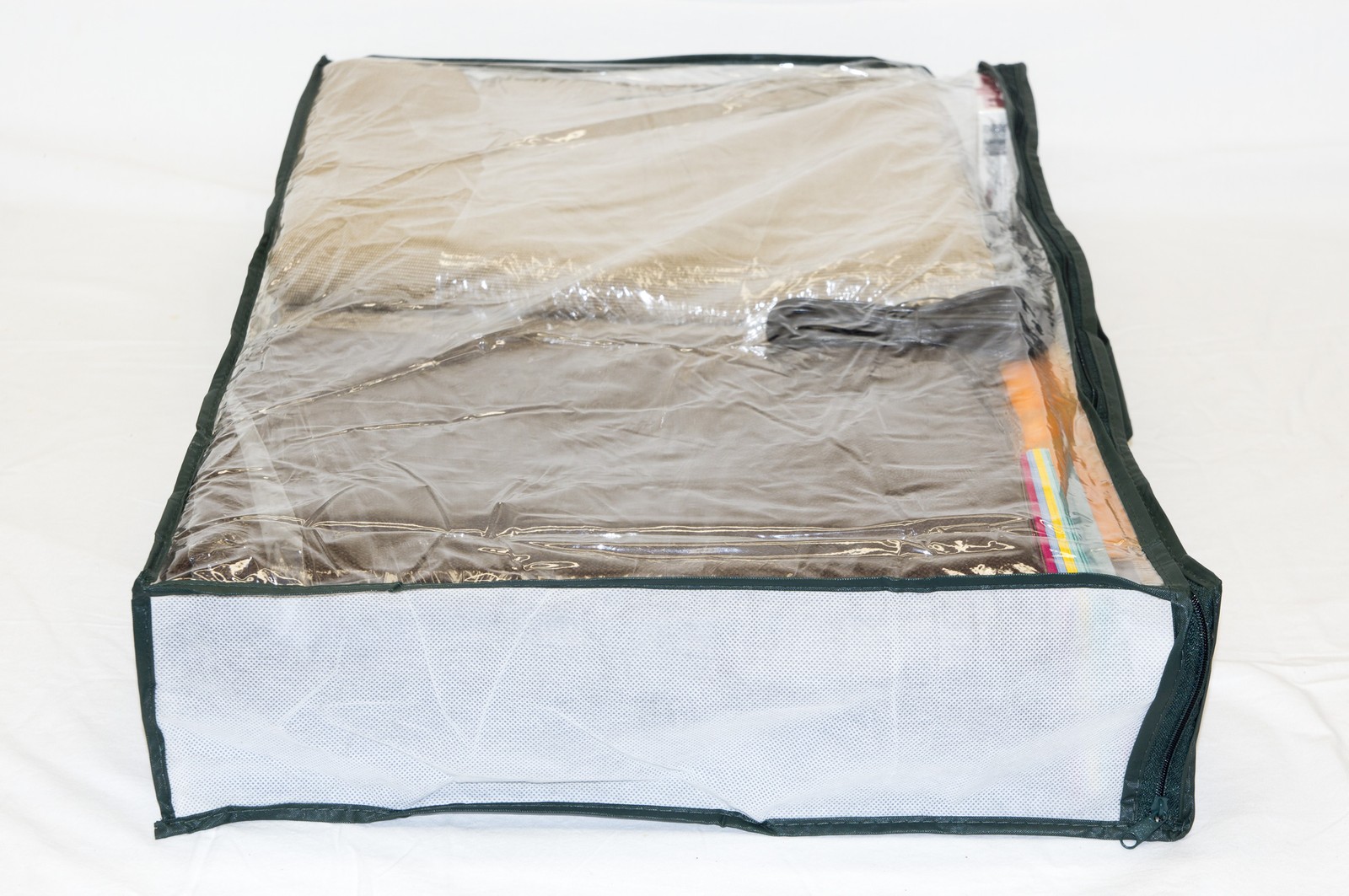5-Pack Clear Vinyl Zippered Storage Bags 24 x 16 x 4 in, 11x14.5 Insert Pocket gallery