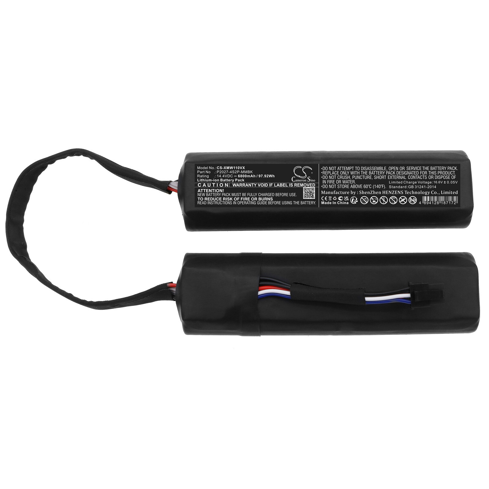 BATTERIE 6800mAh P2027-4S2P-MMBK For Xiaomi Dreame W10, RLS6TAC, STYTJ06HZM gallery