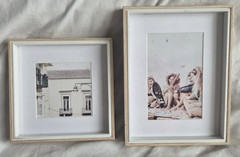 2 Shadow Box Style Picture Photo Frames Portrait or Landscape With Matte