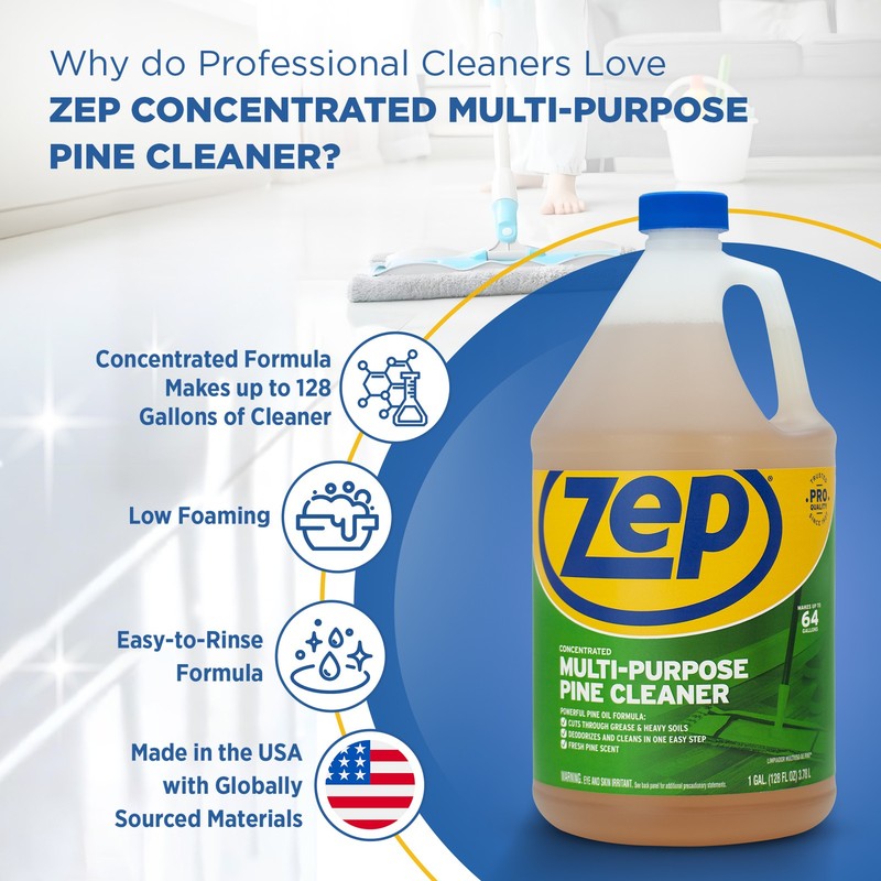 Zep Concentrated Multi-Purpose Pine Cleaner - 128 oz (Case of 4)- ZUMPP128 - gallery