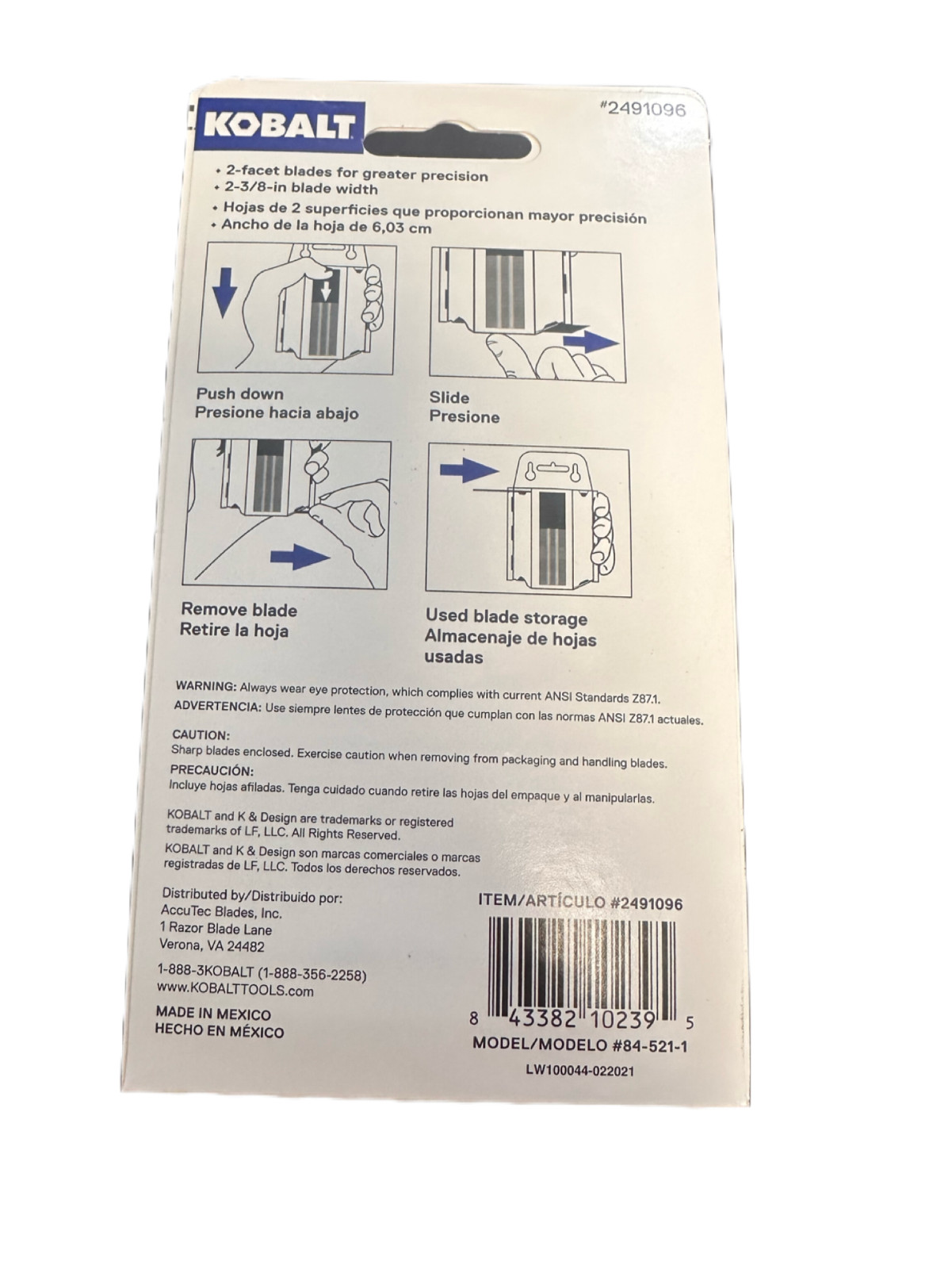2-KOBALT 100 COUNT UTILITY BLADES BRAND NEW 2491096 gallery