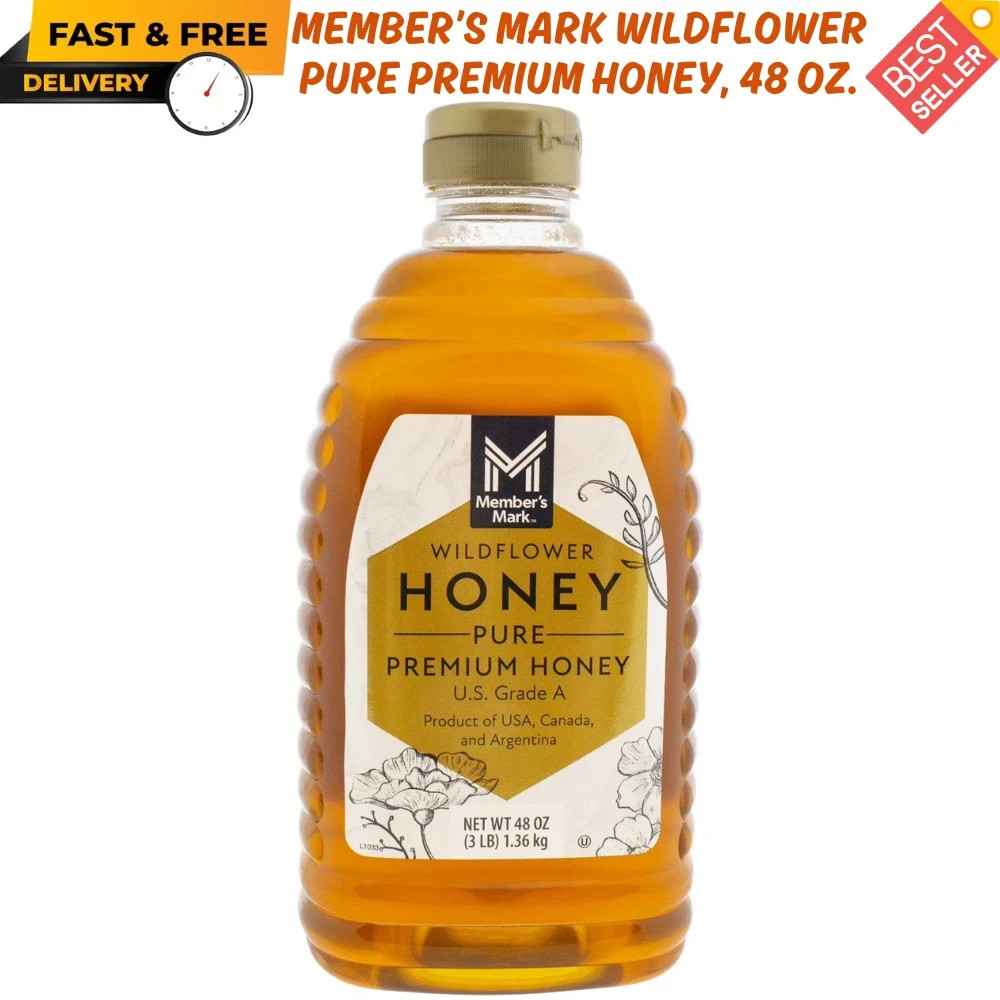 Member’s Mark Wildflower Pure Premium Honey, 48 oz. US Grade A Honey FREE SHIP gallery