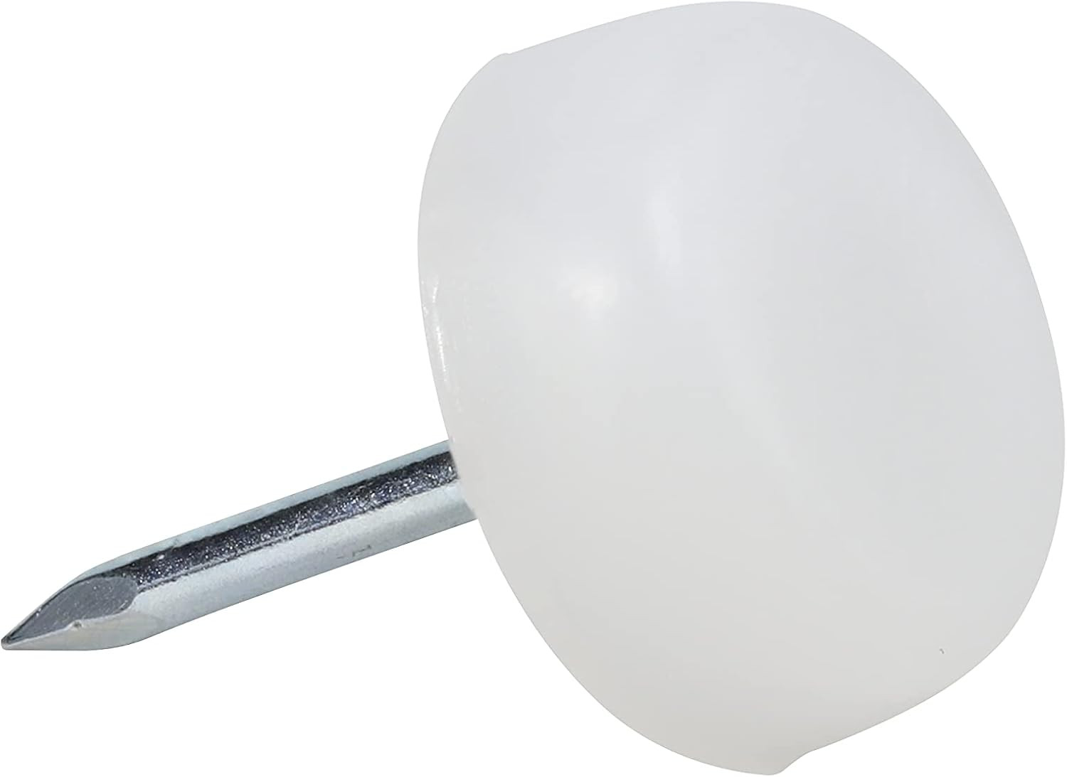 25 Pack Hardware 3/4″ (19Mm) Standard Nail on Furniture Glides in White Color, gallery