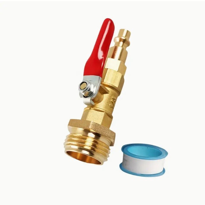 Winterization Blowout Adapter Set- Brass Quick Connect with Easy Shut-Off 2-Pack gallery