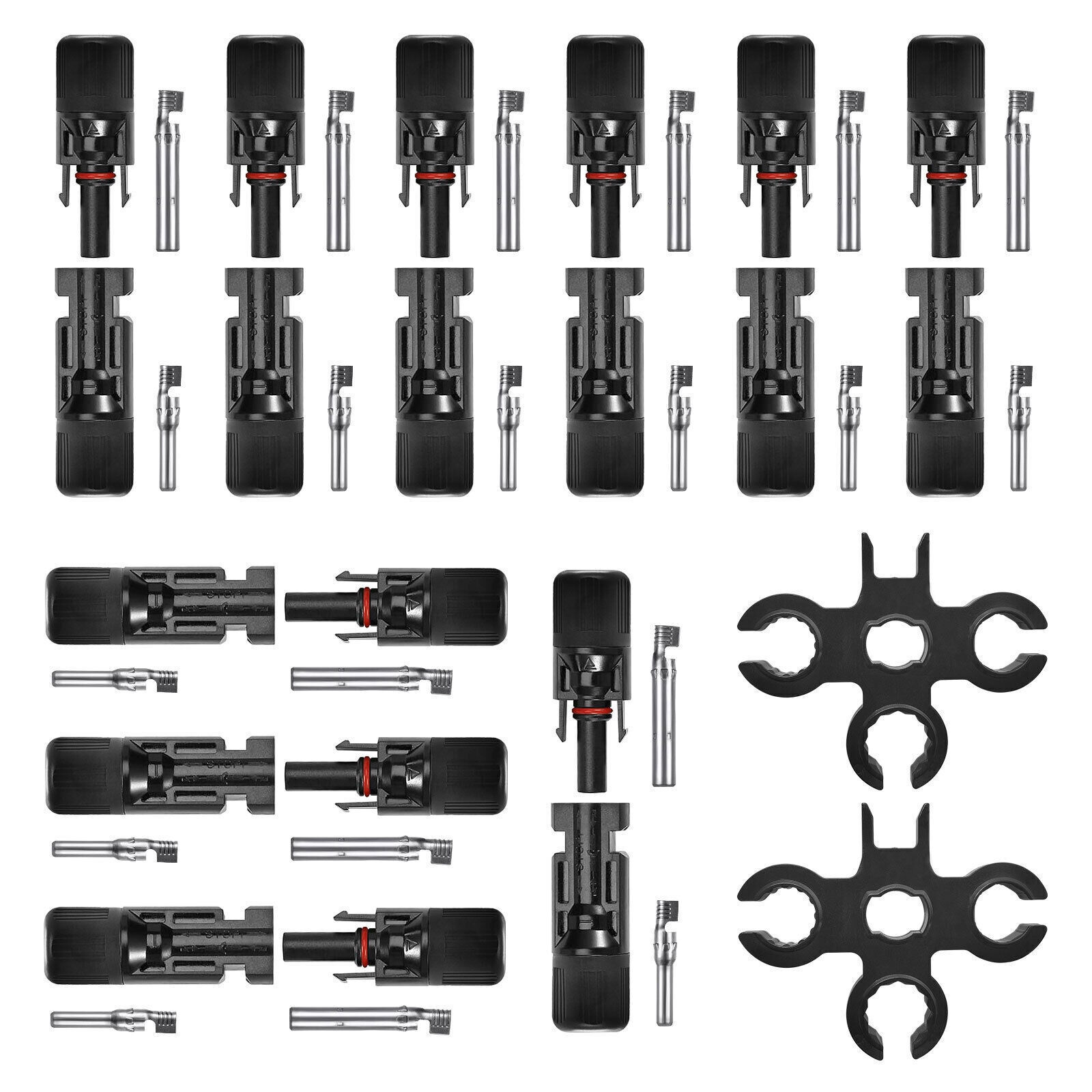 5/10/20 Pairs Cable Connectors Solar Panel 30A Line Plug Socket Male Female Set gallery