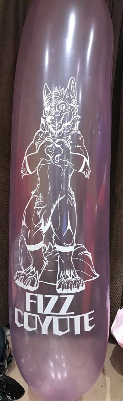 Cattex GPF9 / GL700 87" 220cm banner balloon in Fizz Coyote print anime gallery