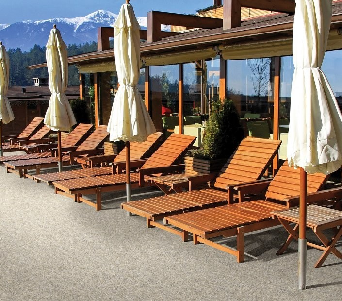 Outdoor Deck Carpet - Bedecked Hopsack - 12' x 4' - 100% UV Stabilized PP gallery
