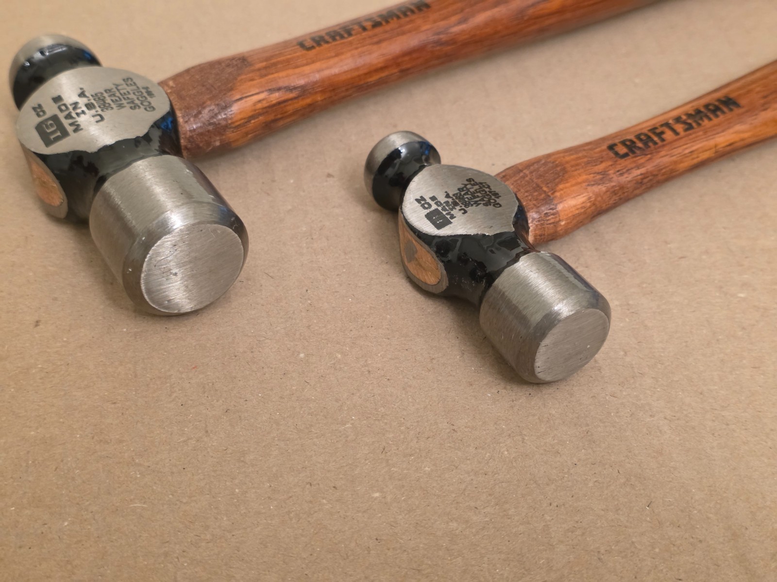 RARE BRAND NEW Craftsman hammer set: 8oz & 16oz, 38469 & 38485, made in USA gallery