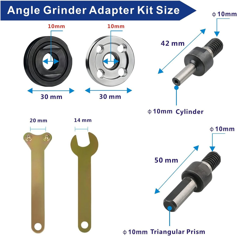 Electric Drill Grinder Wheel Disc Adapter 6Mm & 10Mm 10Mm & 10Mm Adjustable gallery