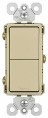 Part RCD11ICC6,Pass & Seymour,Radiant, 15A, 120/277V, Ivory, Grounding, 2 Single