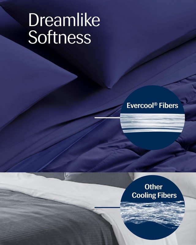 ® Evercool® Cooling Comforter, Full/Queen, Blanket for Hot Sleepers, All Seas... gallery