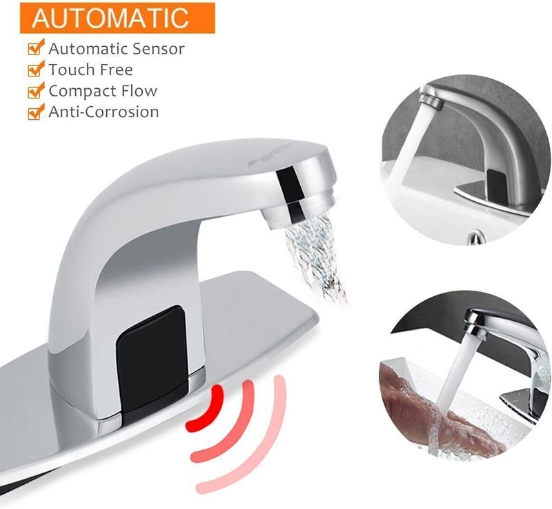 Smart Automatic Infrared Sensor Faucets Touchless Bathroom Basin Sink Faucet gallery
