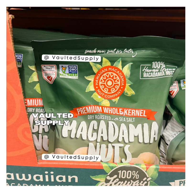Hawaiian Whole Kernel Macadamia Nuts 20 oz Dry Roasted w/ Sea Salt Premium 03/27 gallery