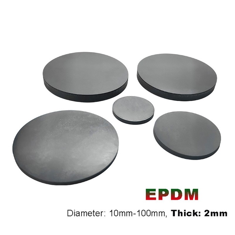 Round Solid EPDM Rubber Disc Discs Pads | Diameter: 10mm-100mm | Thickness 2mm gallery