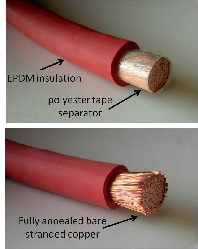 1/0 AWG WELDING CABLE WIRE RED BLACK GAUGE COPPER WIRE BATTERY SOLAR LEADS gallery