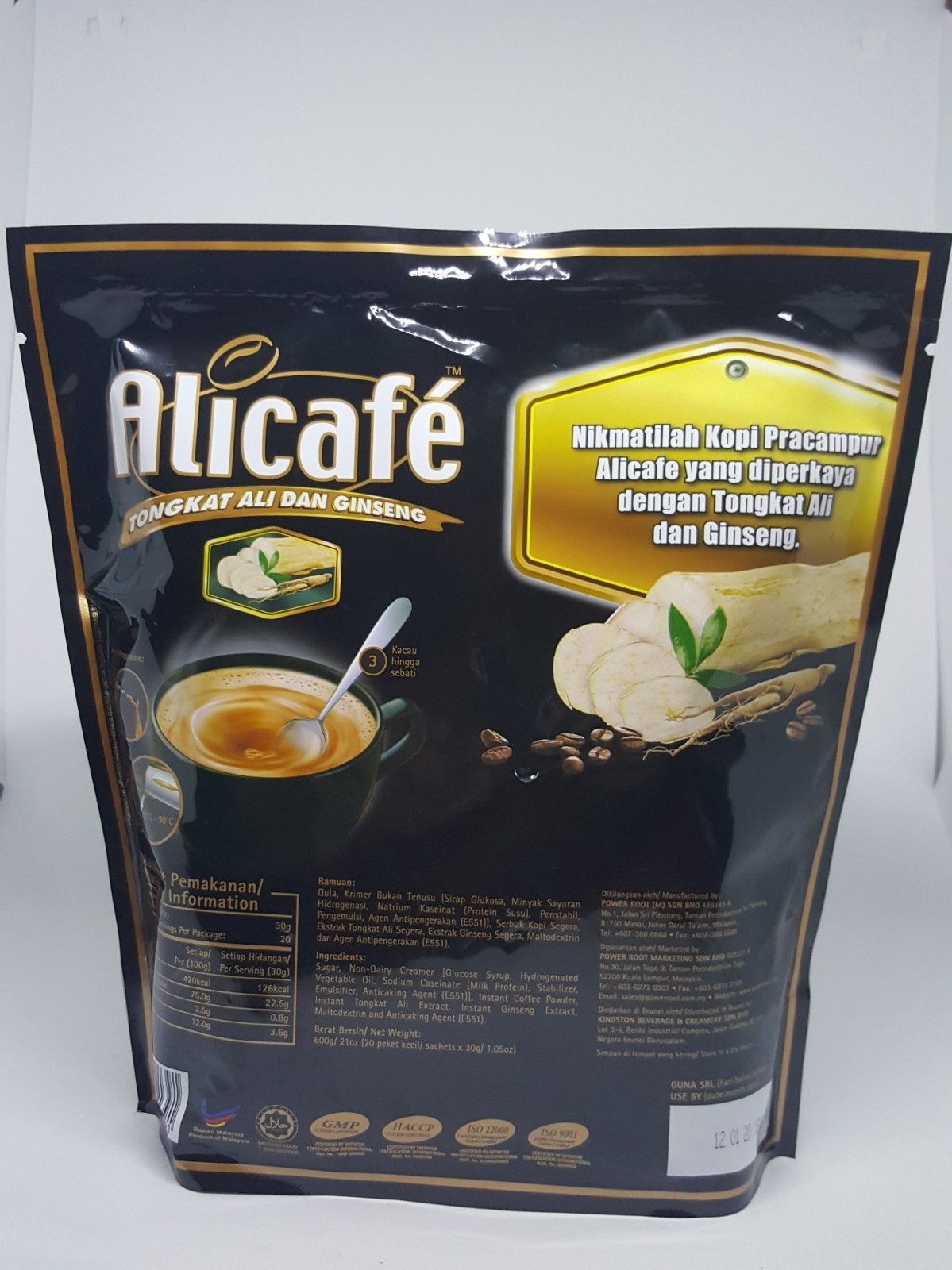 Alicafe Original 20 Sac x 30g Halal Coffee FREE Ship 5in1 gallery