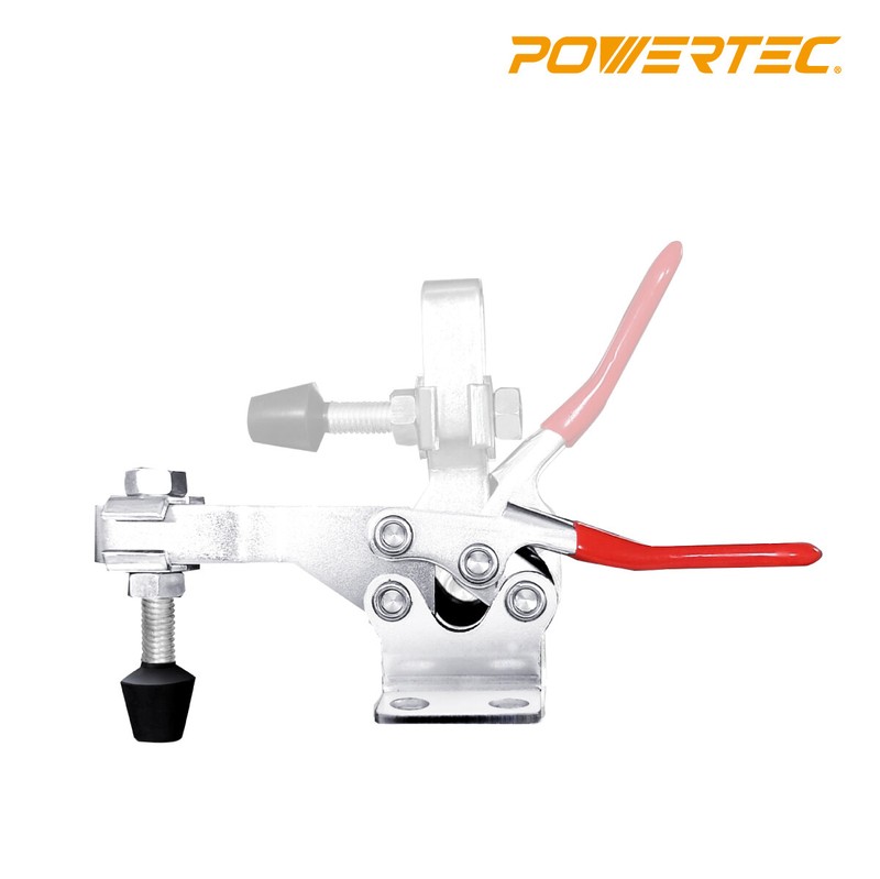 POWERTEC Horizontal Quick-Release Toggle Clamp, 500 lbs 225D - 2PCS (20325) gallery