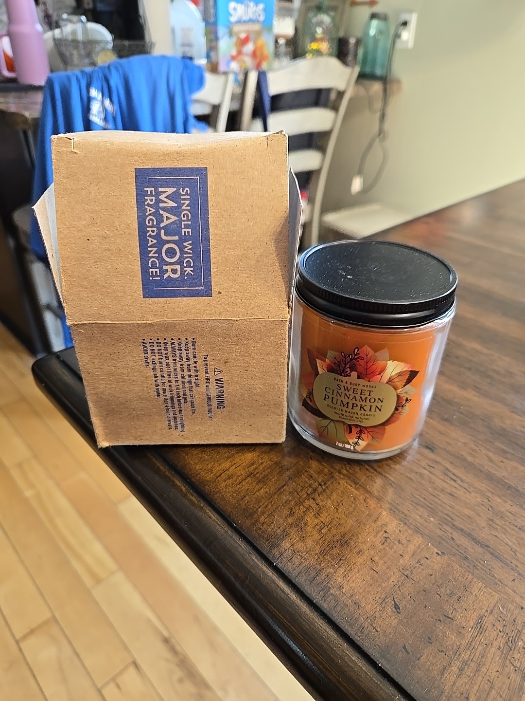 *NEW* Bath & Body Works "Sweet Cinnamon Pumpkin" Single-Wick Candle 7 oz gallery