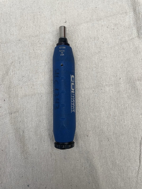 CDI MICRO ADJUSTABLE SCREWDRIVER 401SM RANGE 5-40 INCH POUNDS 1/4 INCH gallery