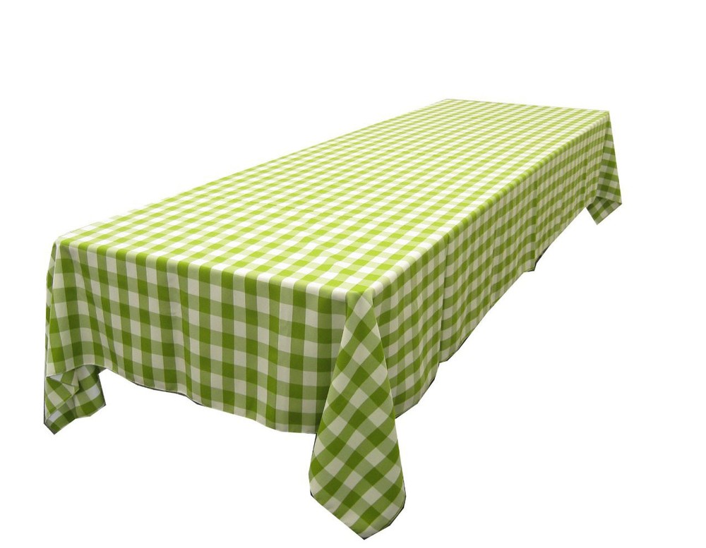 Polyester Checkered Tablecloth Rectangular 72X120" By Broward Linens